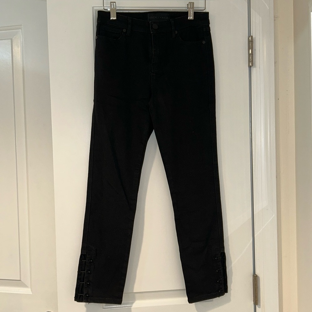 Kendall + Kyle black jeans with fun detail at the hem